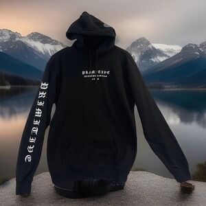 Primitive Hoodie Mens Small Black Heartbreakers Club Rose Bandana Graphic Fleece